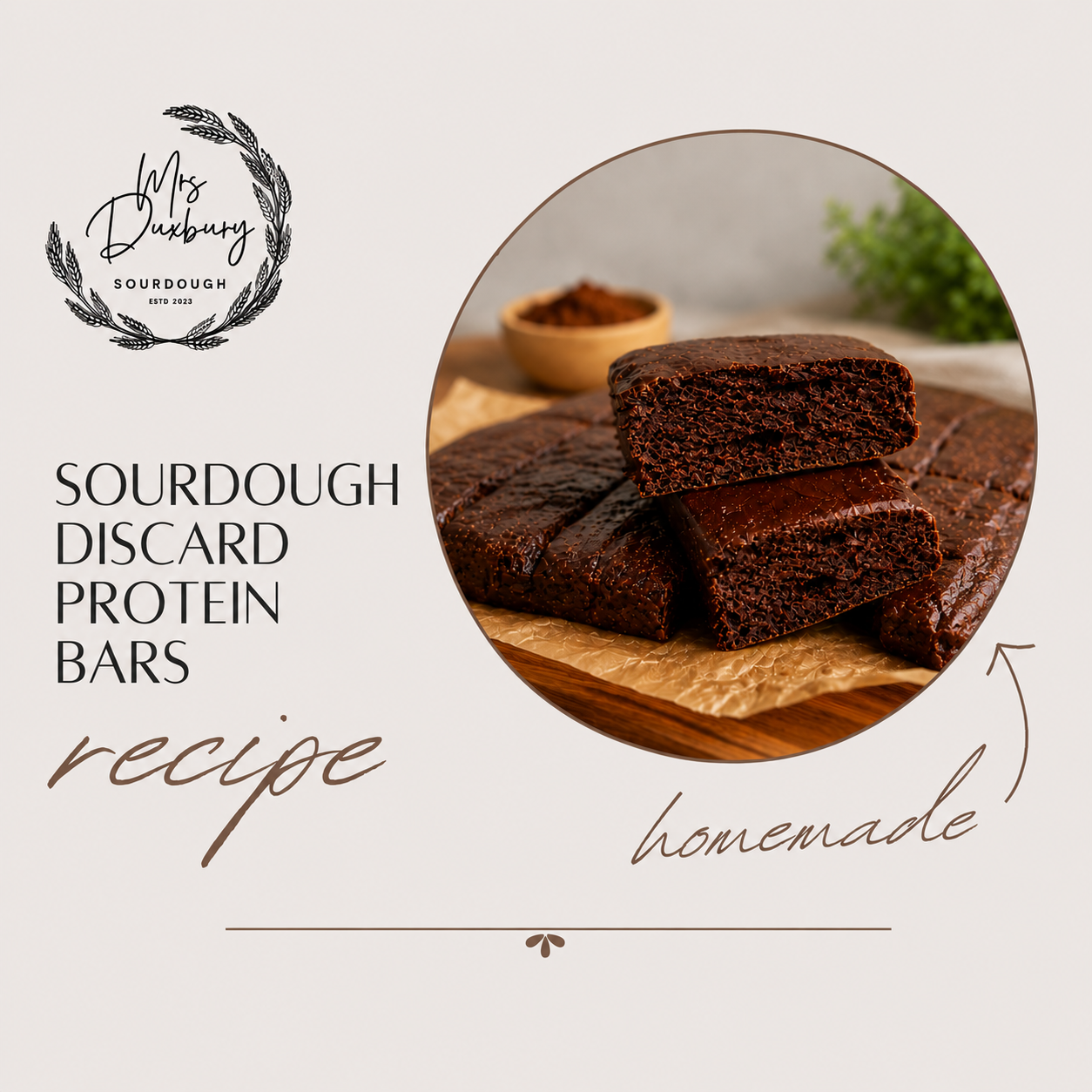 Sourdough Discard Protein Bars Recipe